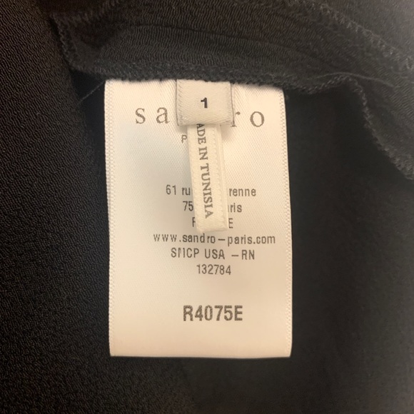 SANDRO Paris Rosen Casual Dress Size 1 / 36 / S - Picture 5 of 7